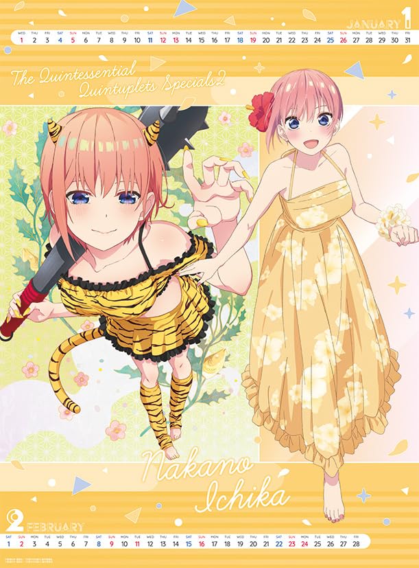 Ensky The Quintessential Quintuplets* 2025 Wall Calendar CL